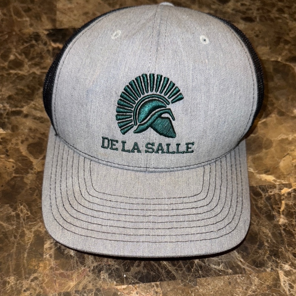Gray and Black Cap